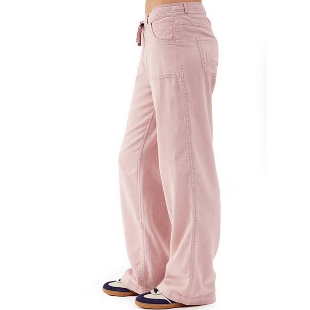 BDG Urban Outfitters Mid Rise Linen 5-Pocket Pants, Lilac, Xs - Picture 6 of 6